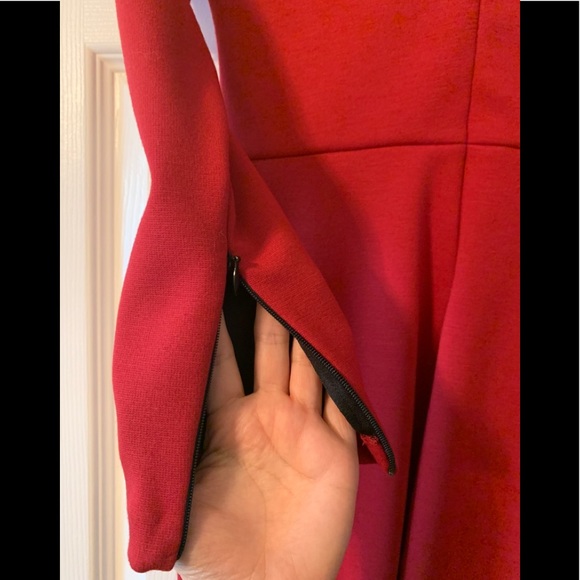 ROBERT RODRIGUEZ Red Bodycon Mini Dress - Picture 2 of 4